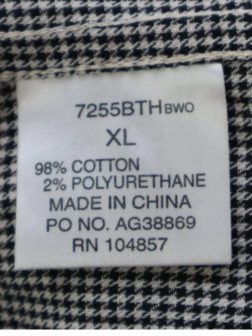 AG Adriano Goldschmied Authentic Wear Men's Shirt XL Long Sleeve Black White New